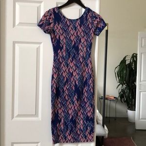 Aqua Multicolor Midi Dress Size S